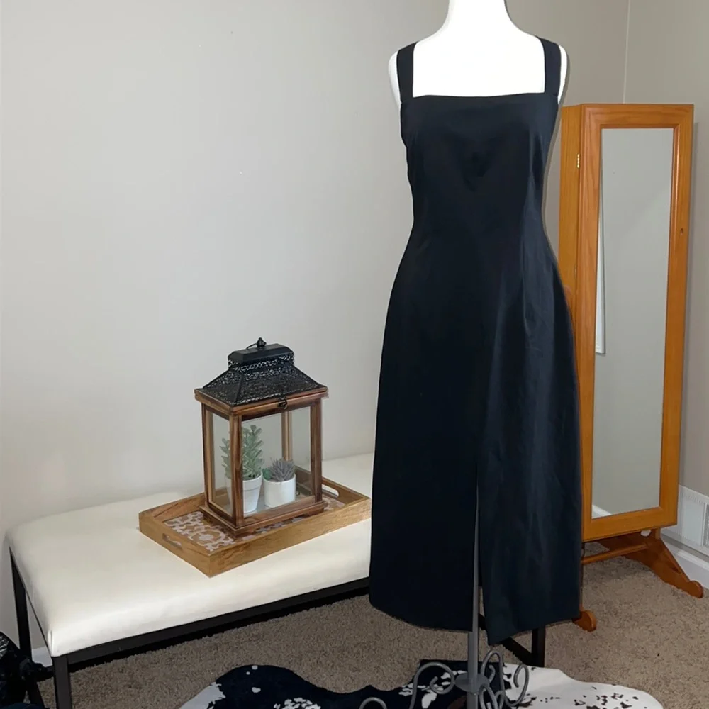 Zara Midi Black Dress